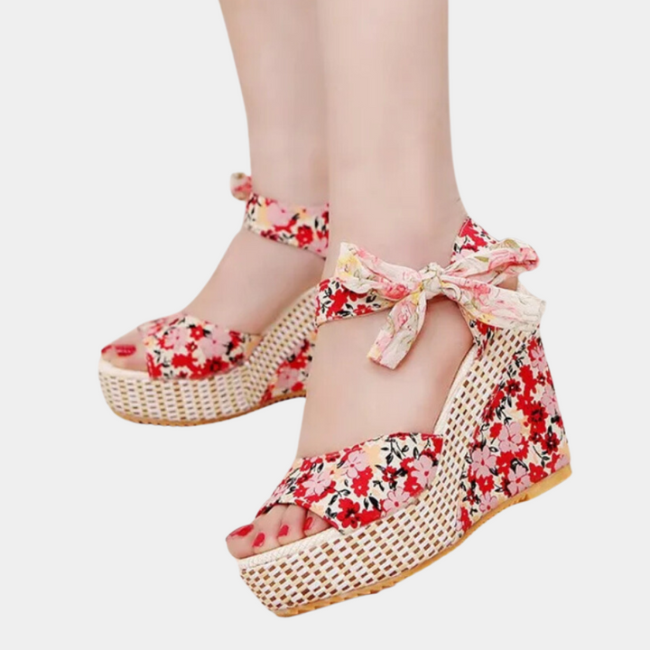 BEATRICE - Elegant Floral High Heeled Sandals