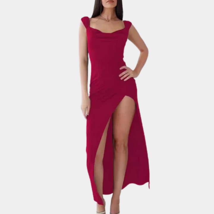 CYTHINA - Elegant Party Dress with Side Opening for Ladies