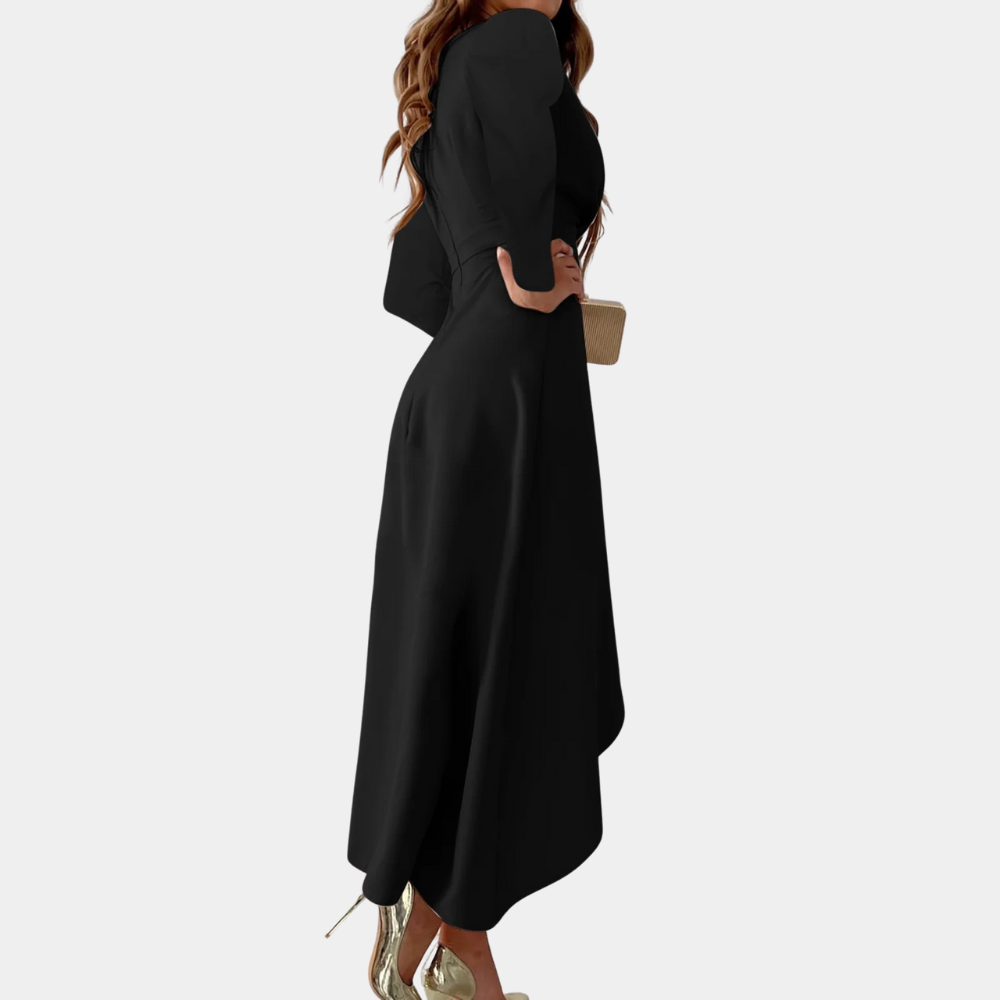 ELVEVA - Graceful Gathered Dress for Women