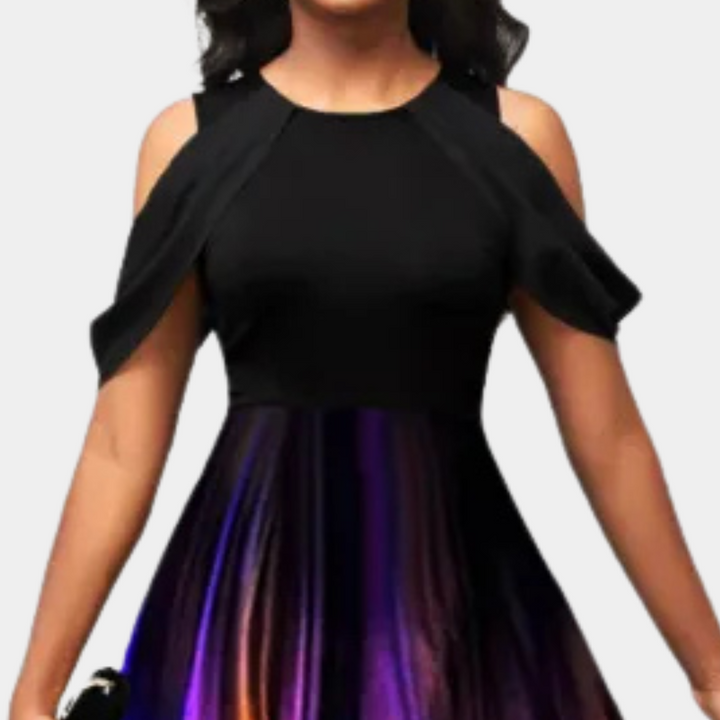 LEIGHNA - Gradient V-Neck Dress for Ladies