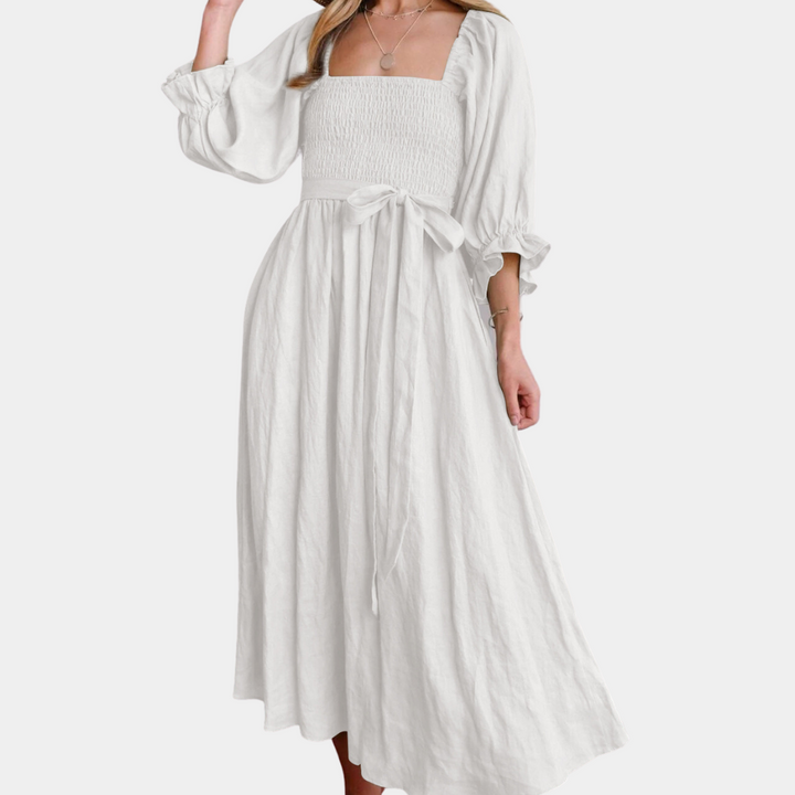 GABRIELLE - Graceful Gathered Dress for Women