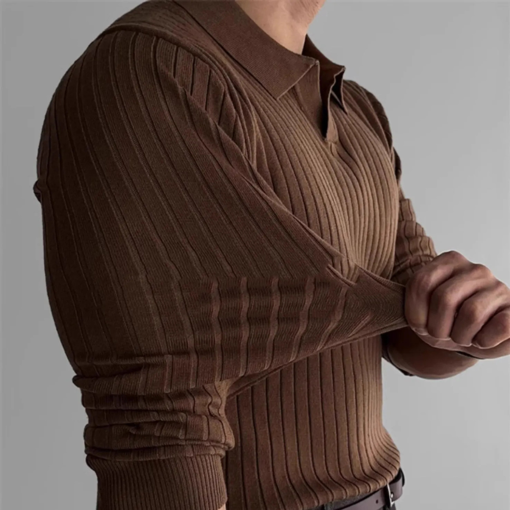 ALBERT - Trendy Long-Sleeve Shirt with Collar for Men