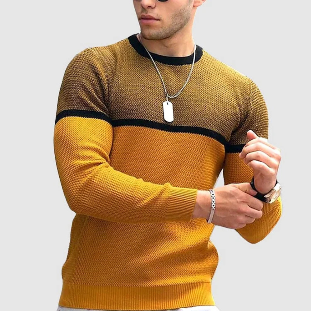 BENEDIKT - Men's Long Sleeve Crewneck Sweater