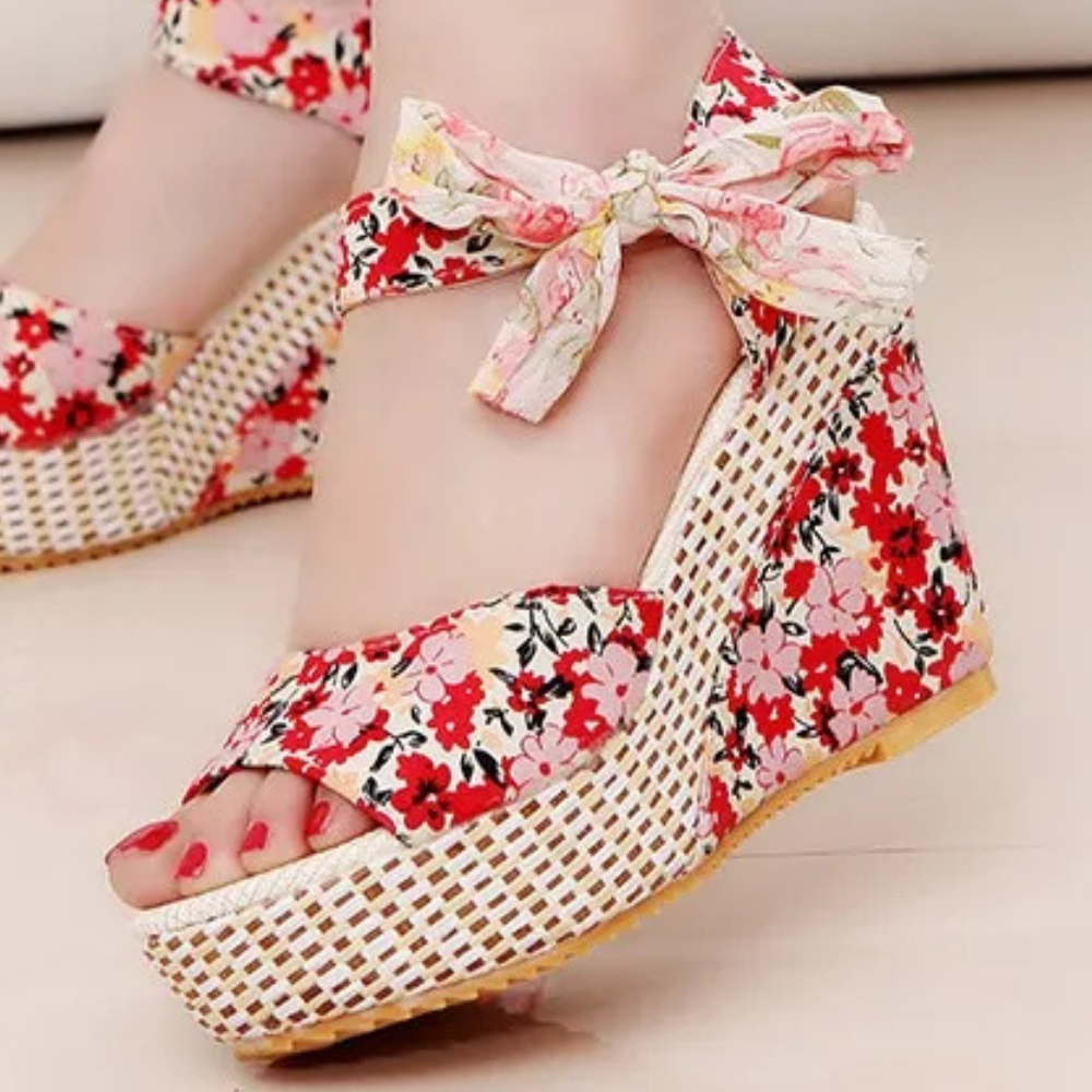 BEATRICE - Elegant Floral High Heeled Sandals