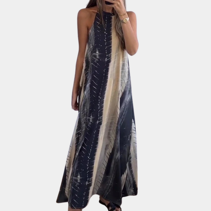 SHATORA - Elegant Maxi Dress with Open Back for Women