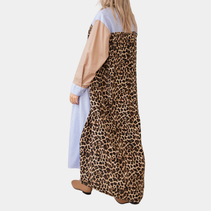 LEAUNDRA - Dress Featuring Leopard Design for Women