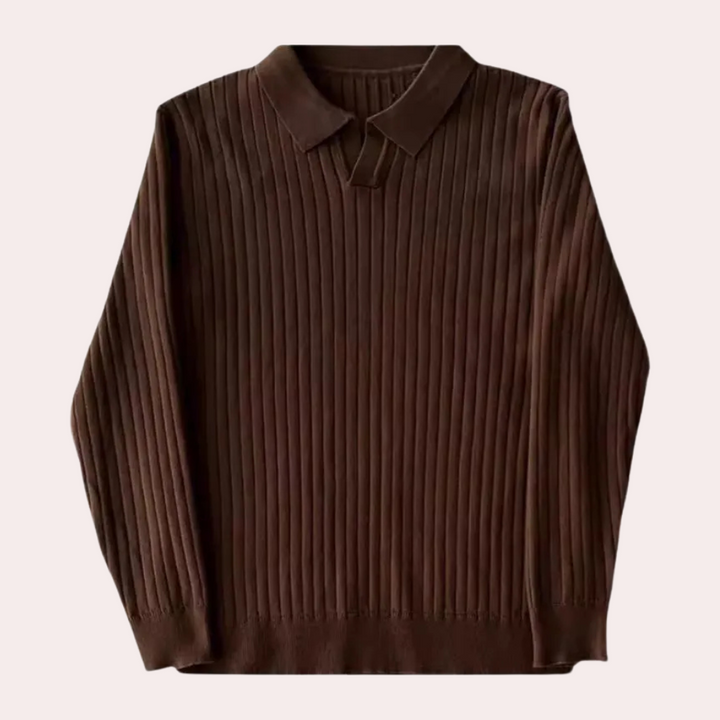 ALBERT - Trendy Long-Sleeve Shirt with Collar for Men