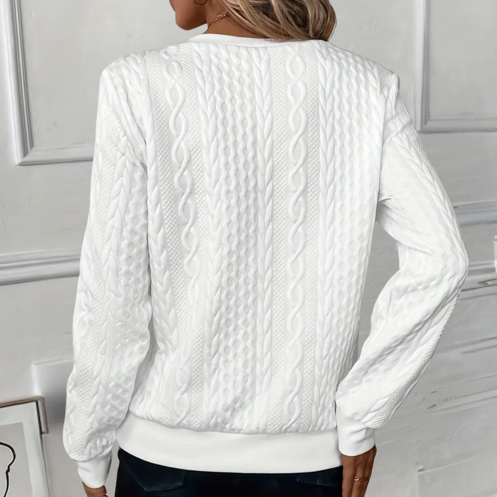 TAMARA - Woven Knit Top for Ladies