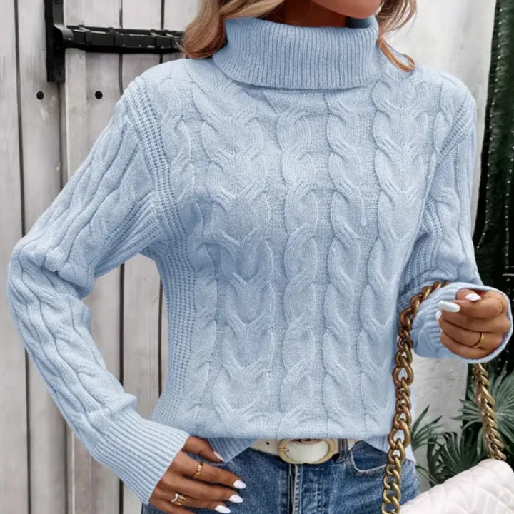 LEKEISHA - Stylish Women's Knit Turtleneck Sweater