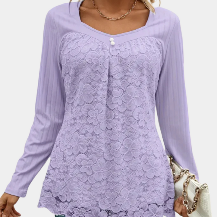 TELISSA - Graceful Lace Top for Women