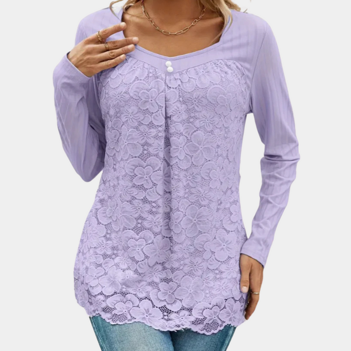 TELISSA - Graceful Lace Top for Women