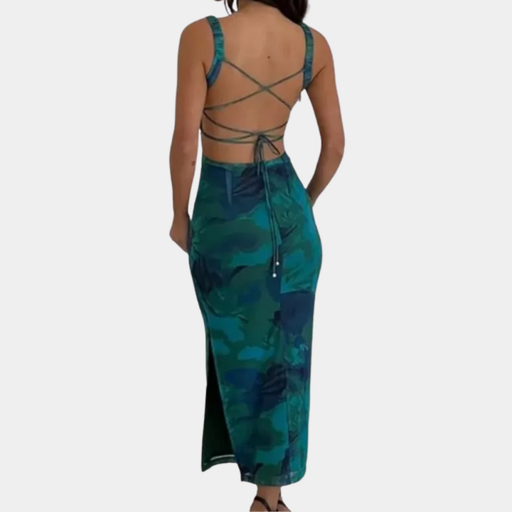 KRISALYN - Maxi Dress with Thin Straps for Women