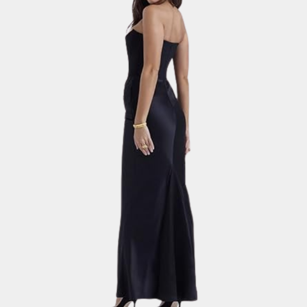 LAGINA - Off-Shoulder Floor-Length Dress for Women