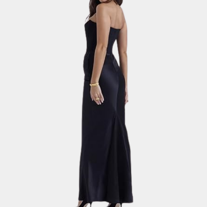 LAGINA - Off-Shoulder Floor-Length Dress for Women