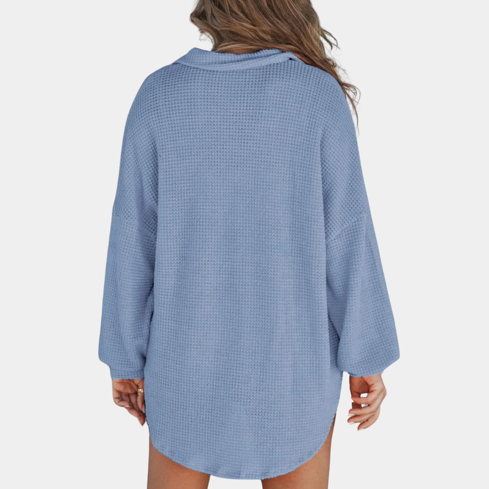 NORA - Relaxed Fit Long Sleeve Shirt for Women