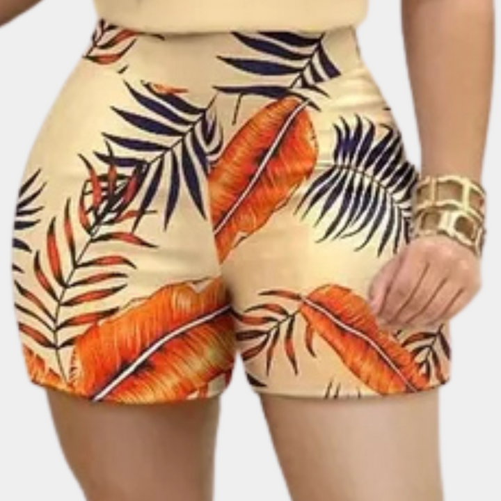 OLISA - Exotic Floral Two-Piece Outfit for Women