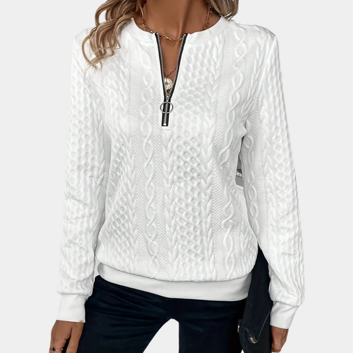 TAMARA - Woven Knit Top for Ladies